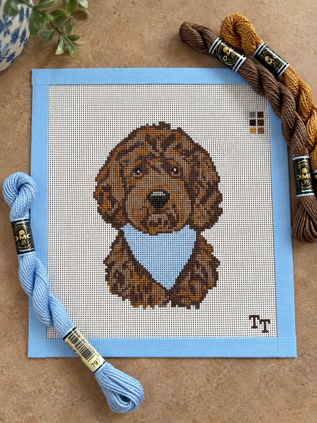 Custom Pet Needlepoint Canvas