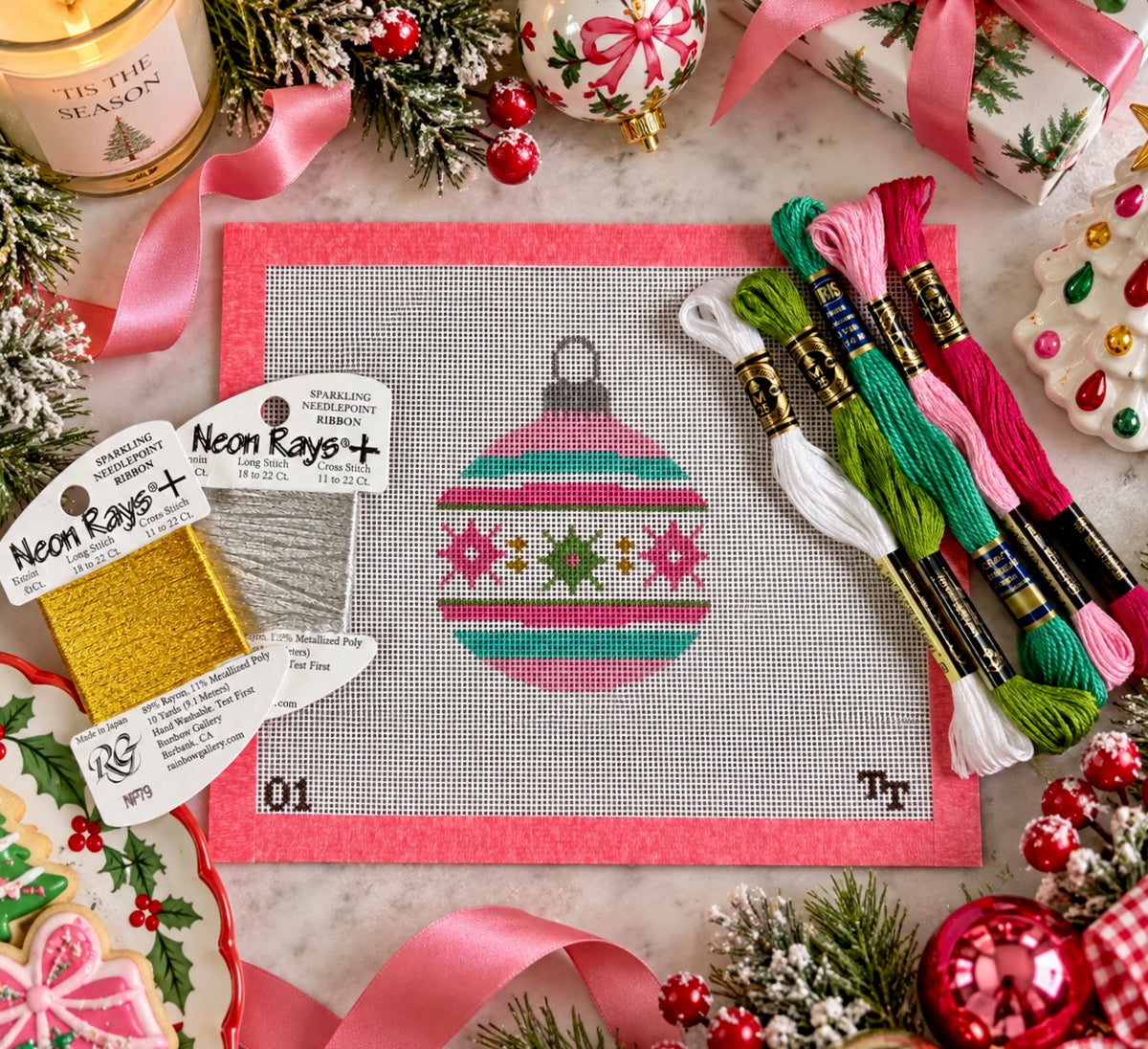 Christmas Ornament Needlepoint