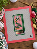 Golf Widow Needlepoint