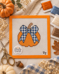 Pumpkin with Gingham Bow