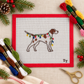 Christmas Dog Needlepoint Canvas