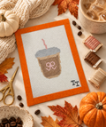 Iced Coffee Needlepoint Canvas